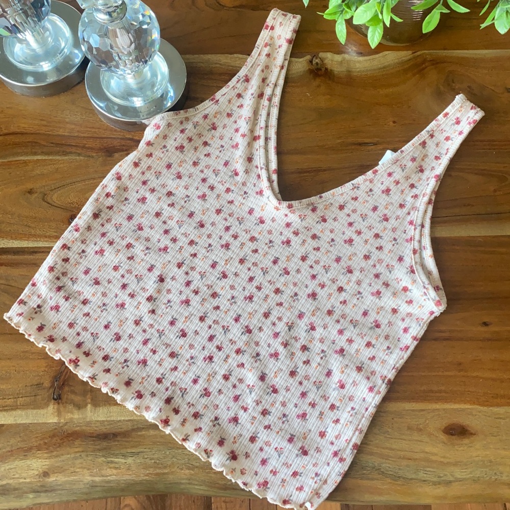 Pink Floral Print Blouse